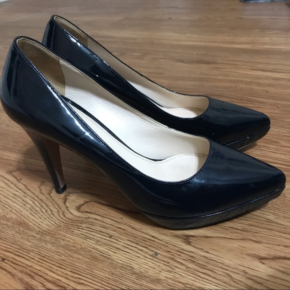 PRADA Black Patent Leather Platform Stilettos - Picture 3 of 9